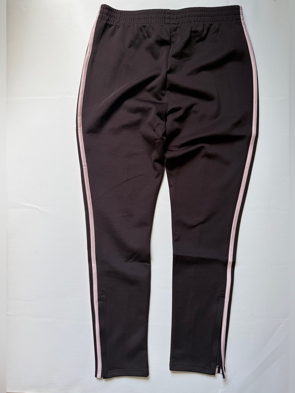 Adidas Originals SST Classic Track Pants Brown w/Pink Stripes KD3790 - Picture 5 of 12